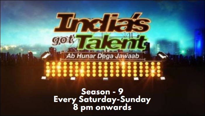 Sony Television exhibits India's Got Talent, Season 9