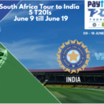 South Africa Tour to India - 5 T20Is: June 9 till June 19